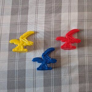Lot of 3 McDonald's 2021 Disney Bird Parrot Toy Figures